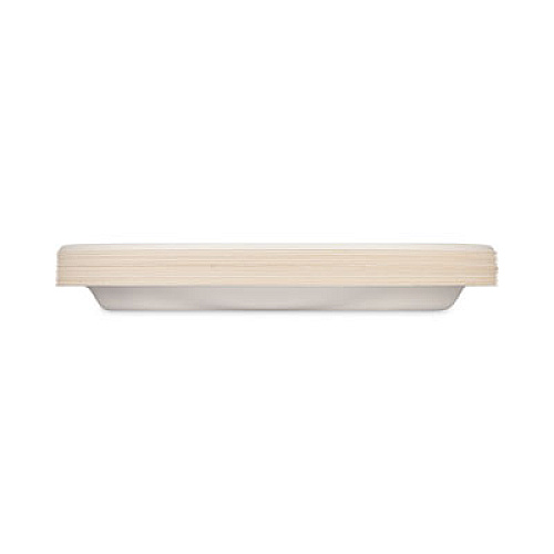 Hefty ECOSAVE Tableware, Plate, Sugarcane, 10.13" dia, White, 16/Pack (D71016PK)