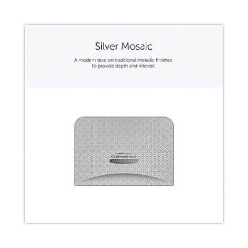 Kimberly-Clark Professional* ICON Faceplate for Coreless Standard Roll Toilet Paper Dispenser, 4.25 x 6 x 1.5, Silver Mosaic (58761)