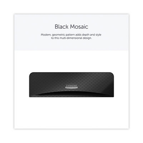 Kimberly-Clark Professional* ICON Faceplate for Coreless Standard Roll Toilet Paper Dispenser, 3.56 x 12 x 1.5, Black Mosaic (58782)
