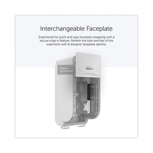 Kimberly-Clark Professional* ICON Faceplate for Coreless Standard Roll Toilet Paper Dispenser, 4.25 x 6 x 1.5, White Mosaic (58771)