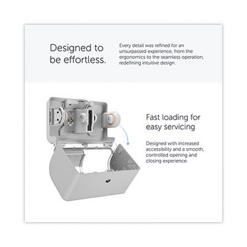 Kimberly-Clark Professional* ICON Coreless Standard Roll Toilet Paper Dispenser, 8.43 x 13 x 7.25, White Mosaic (58712)