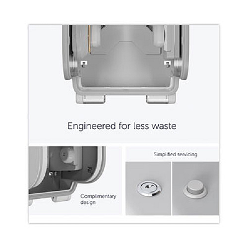Kimberly-Clark Professional* ICON Coreless Standard Roll Toilet Paper Dispenser, 7.18 x 13.37 x 7.06, White Mosaic (58711)