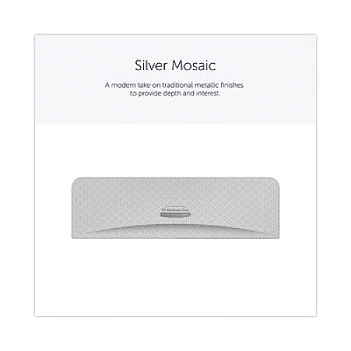 Kimberly-Clark Professional* ICON Faceplate for Coreless Standard Roll Toilet Paper Dispenser, 3.56 x 12 x 1.5, Silver Mosaic (58762)