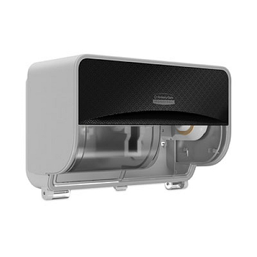 Kimberly-Clark Professional* ICON Coreless Standard Roll Toilet Paper Dispenser, 8.43 x 13 x 7.25, Black Mosaic (58722)