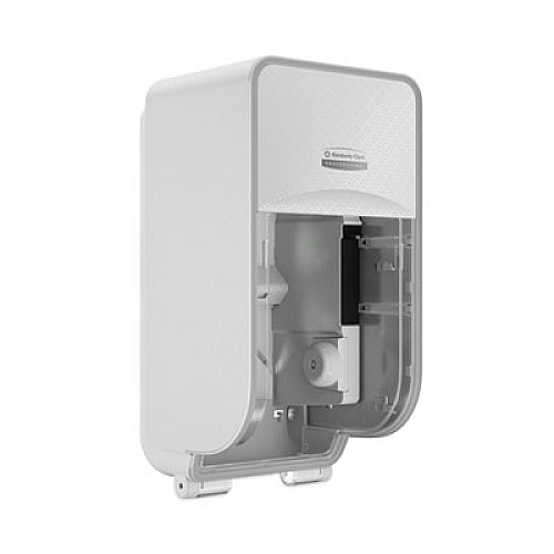 Kimberly-Clark Professional* ICON Coreless Standard Roll Toilet Paper Dispenser, 7.18 x 13.37 x 7.06, White Mosaic (58711)