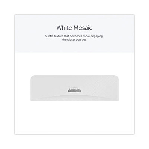 Kimberly-Clark Professional* ICON Faceplate for Coreless Standard Roll Toilet Paper Dispenser, 3.56 x 12 x 1.5, White Mosaic (58772)