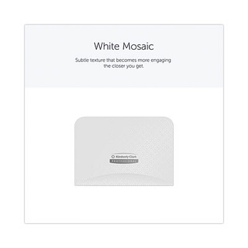 Kimberly-Clark Professional* ICON Faceplate for Coreless Standard Roll Toilet Paper Dispenser, 4.25 x 6 x 1.5, White Mosaic (58771)