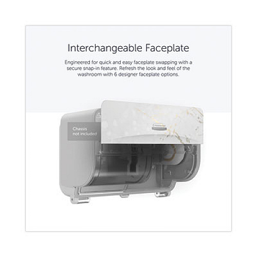 Kimberly-Clark Professional* ICON Faceplate for Coreless Standard Roll Toilet Paper Dispenser, 3.56 x 12 x 1.5, Cherry Blossom (58822)