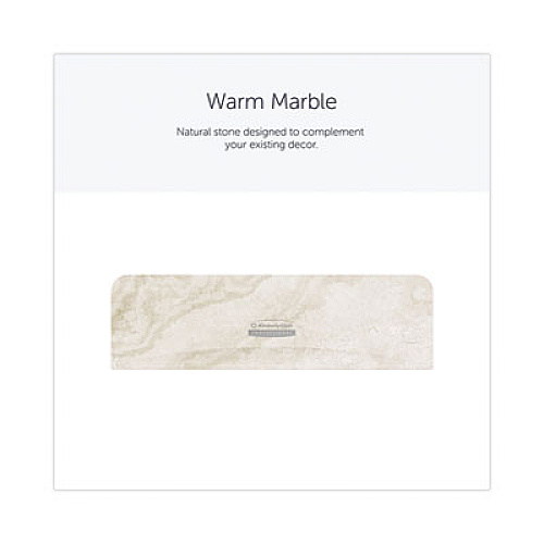 Kimberly-Clark Professional* ICON Faceplate for Coreless Standard Roll Toilet Paper Dispenser, 3.56 x 12 x 1.5, Warm Marble (58792)
