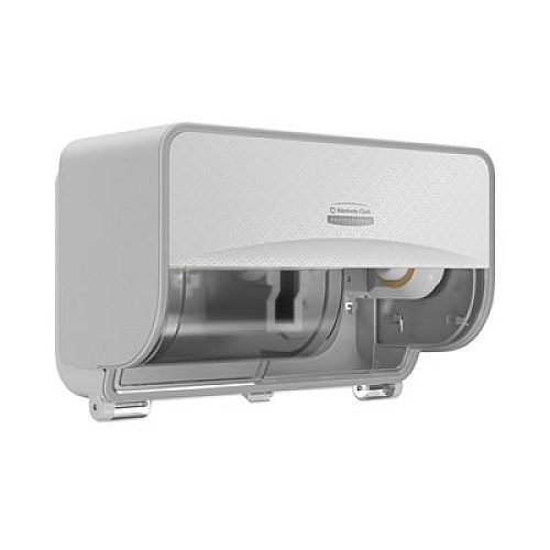 Kimberly-Clark Professional* ICON Coreless Standard Roll Toilet Paper Dispenser, 8.43 x 13 x 7.25, White Mosaic (58712)