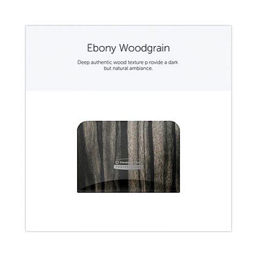 Kimberly-Clark Professional* ICON Faceplate for Coreless Standard Roll Toilet Paper Dispenser, 4.25 x 6 x 1.5, Ebony Woodgrain (58831)