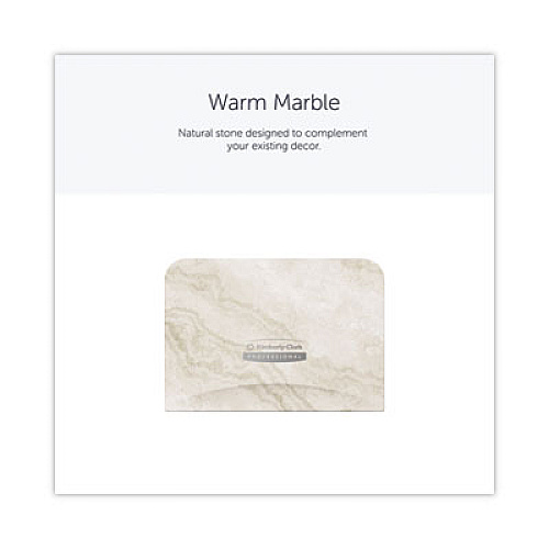 Kimberly-Clark Professional* ICON Faceplate for Coreless Standard Roll Toilet Paper Dispenser, 4.25 x 6 x 1.5, Warm Marble (58791)