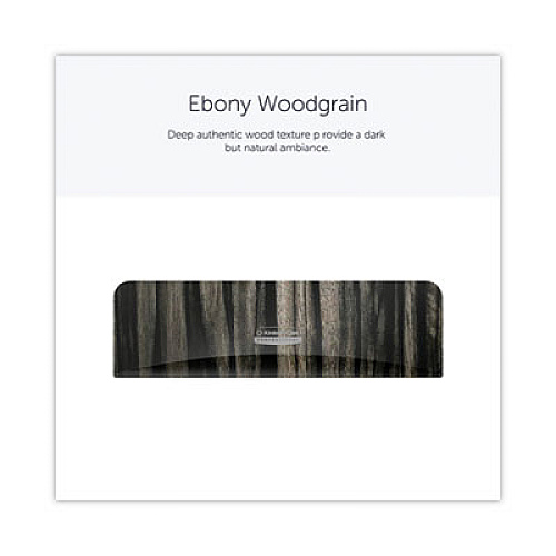 Kimberly-Clark Professional* ICON Faceplate for Coreless Standard Roll Toilet Paper Dispenser, 3.56 x 12 x 1.5, Ebony Woodgrain (58832)
