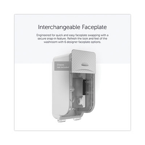 Kimberly-Clark Professional* ICON Faceplate for Coreless Standard Roll Toilet Paper Dispenser, 4.25 x 6 x 1.5, Silver Mosaic (58761)