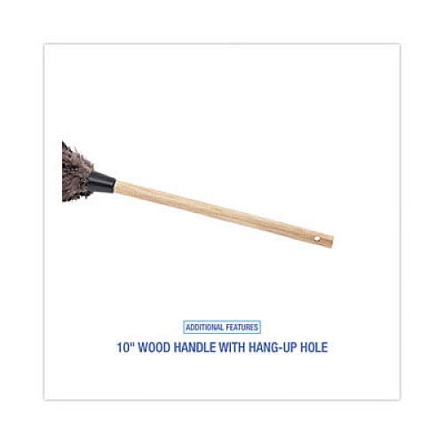 Boardwalk Professional Ostrich Feather Duster, 10" Wood Handle (20BK)