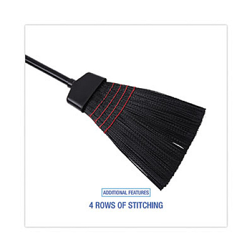 Boardwalk Maid Broom, Plastic Bristles, 54" Overall Length, Dozen (916P)