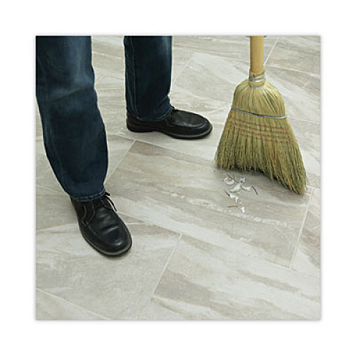 Boardwalk Warehouse Broom, Corn Fiber Bristles, 56" Overall Length, Natural, 12/Carton (932CCT)