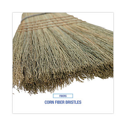 Boardwalk Warehouse Broom, Corn Fiber Bristles, 56" Overall Length, Natural (932CEA)