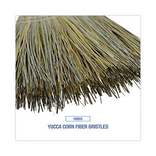 Boardwalk Warehouse Broom, Yucca/Corn Fiber Bristles, 56" Overall Length, Natural (932YEA)