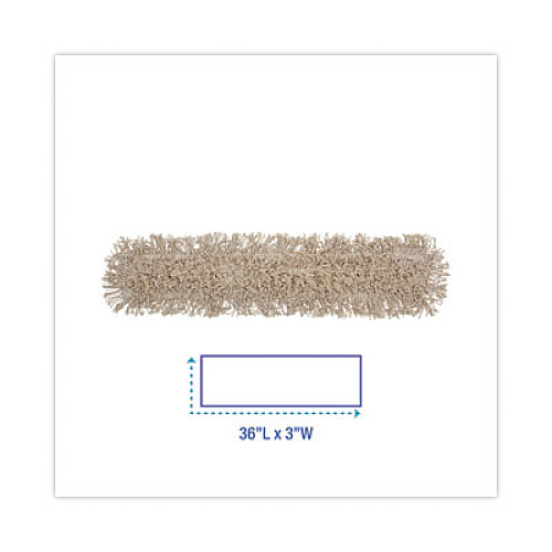 Boardwalk Industrial Dust Mop Head, Cotton, 36 x 3, White (1036)