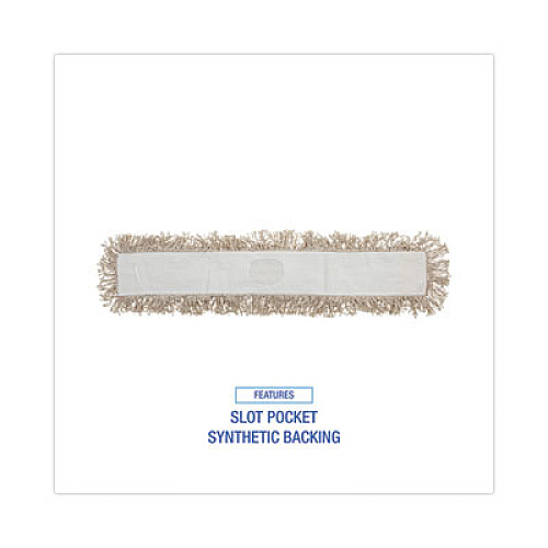 Boardwalk Industrial Dust Mop Head, Cotton, 36 x 3, White (1036)