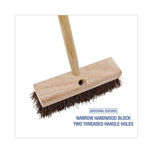 Boardwalk Deck Brush Head, 2" Brown Palmyra Bristles, 10" Brush (3110)