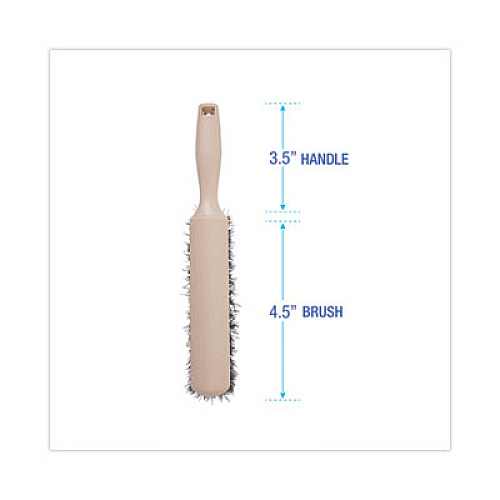 Boardwalk Counter Brush, Black Polypropylene, 4.5" Brush, 3.5" Tan Plastic Handle (5308)