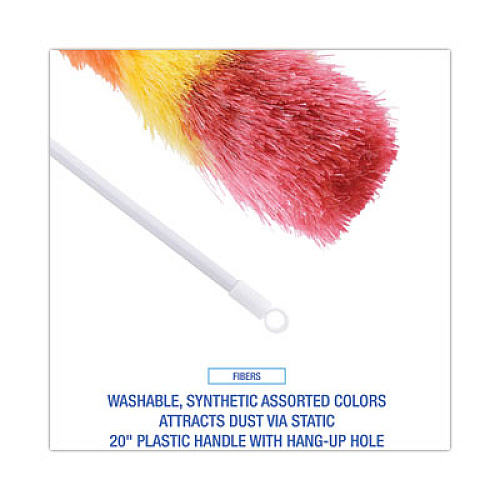 Boardwalk Polywool Duster, 20" Plastic Handle (9441)