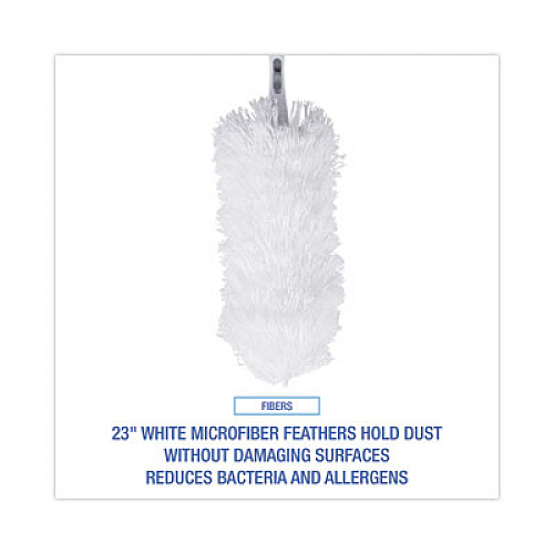 Boardwalk MicroFeather Washable Microfiber Duster, 23" Plastic Handle (MICRODUSTER)