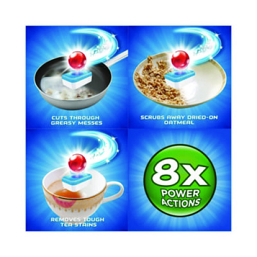 FINISH Powerball Dishwasher Tabs, Fresh Scent, 94/Box, 4 Boxes/Carton (97330CT)