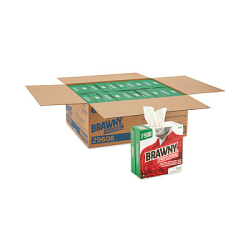 Brawny Professional FLAX 900 Heavy Duty Cloths, 9 x 16.5, White, 72/Box (29608EA)