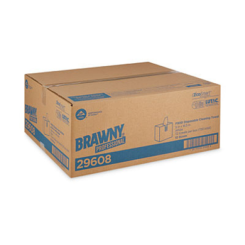 Brawny Professional FLAX 900 Heavy Duty Cloths, 9 x 16.5, White, 72/Box (29608EA)