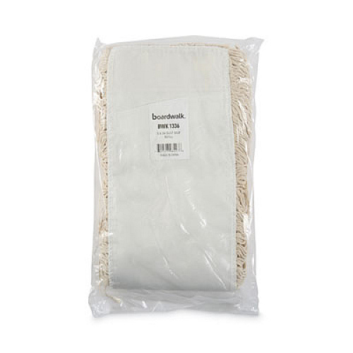 Boardwalk Industrial Dust Mop Head, Washable, Hygrade Cotton, 36 x 5, White (1336)