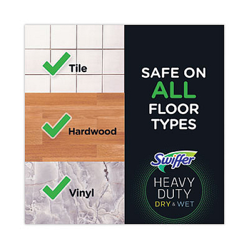 Swiffer Heavy-Duty Wet Refill Cloths, 10 x 8, Open Window Fresh, 20/Tub, 6 Tubs/Carton (76472)