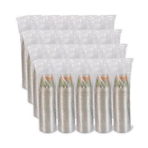 Dart Bare Eco-Forward RPET Cold Cups, ProPlanet Seal, 9 oz, Plastic, Leaf Design, 1,000/Carton (RTP9RBARE)