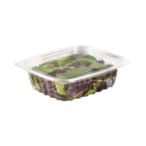 Dart ClearPac Clear Container Lids, Flat, 6.5 x 7.5, Clear, Plastic, 63/Pack, 8 Packs/Carton (C32DLR)