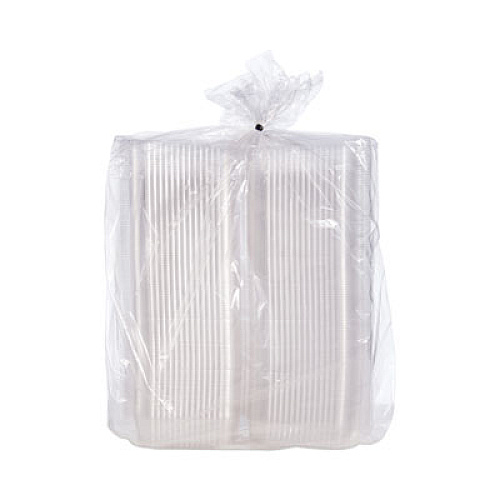 Dart StayLock Clear Hinged Lid Containers, 6.5 x 6.1 x 3, Clear, Plastic, 125/Pack, 4 Packs/Carton (C25UT1)