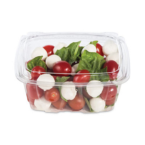 Dart ClearPac SafeSeal Tamper-Resistant/Evident Containers, Domed Lid, 32 oz, Clear, Plastic, 100/Bag, 2 Bags/Carton (CH32DED)