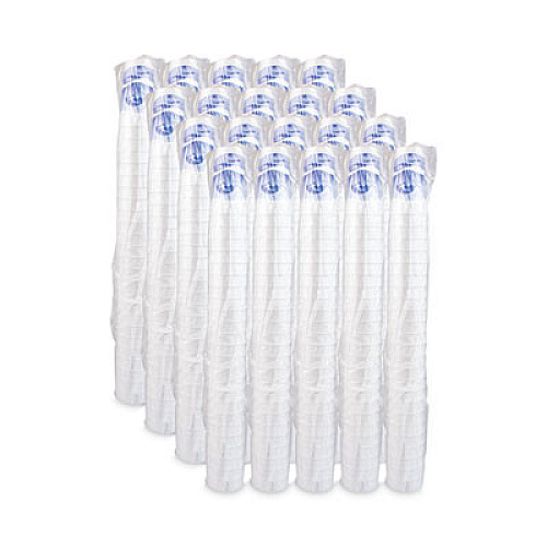 Dart Horizon Hot/Cold Foam Drinking Cups, 20 oz, White/Blueberry, 25/Bag, 20 Bags/Carton (20J16H)