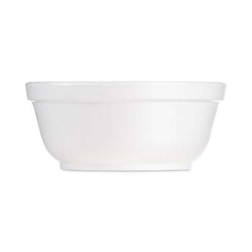 Dart Insulated Foam Bowls, 8 oz, White, 50/Pack, 20 Packs/Carton (8B20)