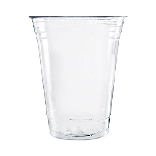 SOLO Ultra Clear PET Cups, Squat, 16 oz, Plastic, 50/Pack (TP16DPK)