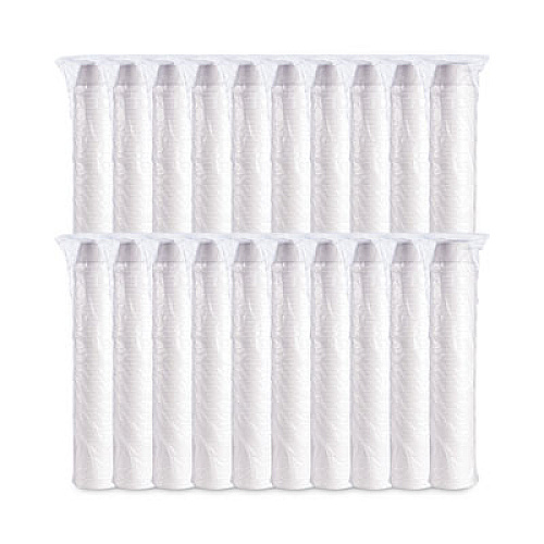 Dart Foam Container, Extra Squat, 8 oz, White, 1,000/Carton (8SJ20)