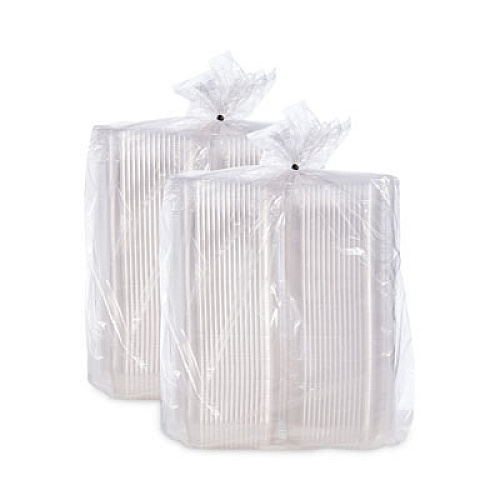 Dart StayLock Clear Hinged Lid Containers, 6.5 x 6.1 x 3, Clear, Plastic, 125/Pack, 4 Packs/Carton (C25UT1)