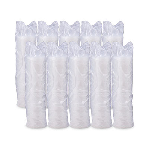 Dart Lift n' Lock Plastic Hot Cup Lids, With Straw Slot, Fits 10 oz to 14 oz Hot Cups, Translucent, 100/Sleeve, 10 Sleeves/Carton (12FTLS)
