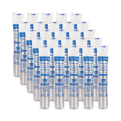 SOLO Ultra Clear Cups, 5 oz, Plastic, 100/Bag, 25 Bags/Carton (5C)