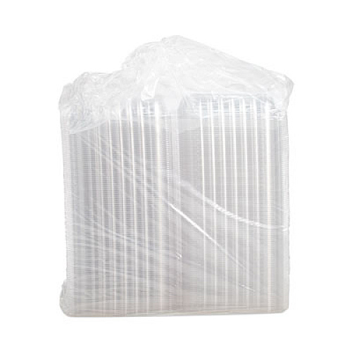 Dart ClearSeal Hinged-Lid Plastic Containers, 9.3 x 8.8 x 3, Clear, Plastic, 100/Bag, 2 Bags/Carton (C95PST1)