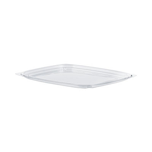 Dart ClearPac Clear Container Lids, Flat, 6.5 x 7.5, Clear, Plastic, 63/Pack, 8 Packs/Carton (C32DLR)