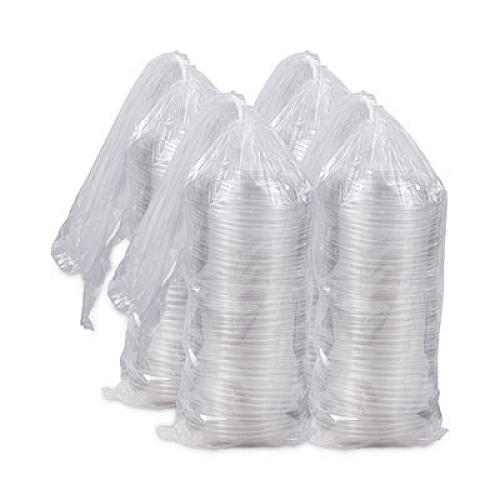 Dart PresentaBowls Clear Dome Lids, 7.3" Diameter x 1.1" h, Clear, Plastic, 63 Lids/Bag, 4 Bags/Carton (C64BDL)
