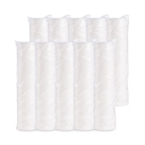 Dart Plastic Lids for Foam Containers, Vented, Fits 3.5 oz to 6 oz, White, 100/Pack, 10 Packs/Carton (6JL)