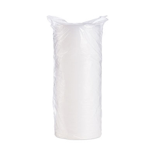 Dart Plastic Lids for Foam Cups, Bowls and Containers, Flat, Vented, Fits 6 oz to 32 oz, Translucent, 100/Pack, 10 Packs/Carton (20JL)